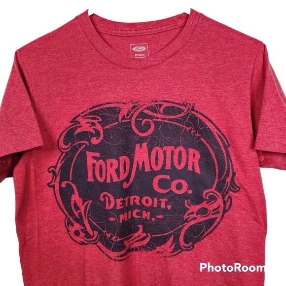 Ford Motor Co. Men's Detroit Michigan Big Logo Short Sleeve Tee Size Small - Picture 3 of 5